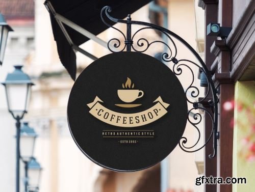 Cafe and Coffee Shop Logo Mockups Ui8.net