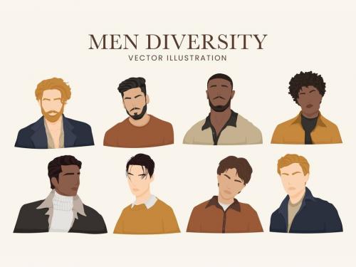 Diverse Men Illustrations 586885009