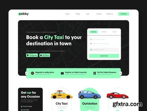 Cab/Taxi Agency Ui landing Page Ui8.net