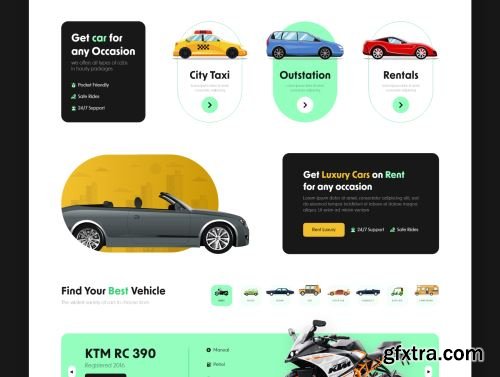 Cab/Taxi Agency Ui landing Page Ui8.net