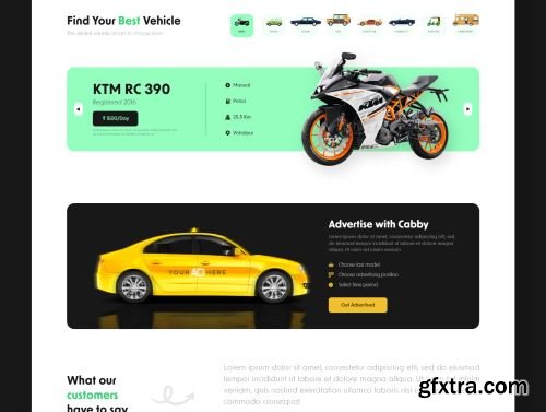 Cab/Taxi Agency Ui landing Page Ui8.net