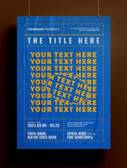 Typography Poster or Flyer Template 01 586994016