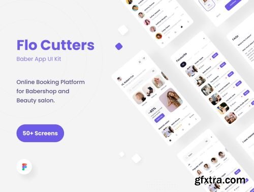 Flo Cutters - Baber App UI KIT Ui8.net