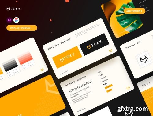 FOXY Brand Guideline - Branding & Style Guide Ui8.net