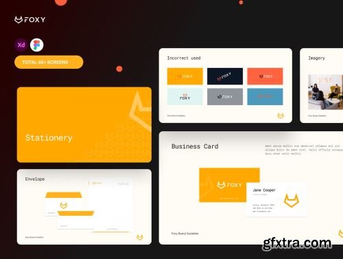 FOXY Brand Guideline - Branding & Style Guide Ui8.net