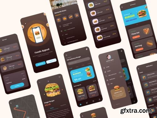 Food Burger App Ui8.net