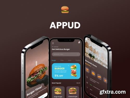 Food Burger App Ui8.net