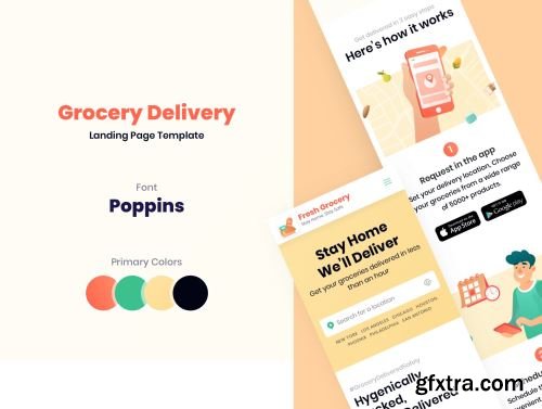 Fresh Grocery - Landing Page Design Template Ui8.net