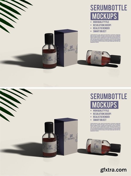 Beauty Serum Bottle Mockups M7PAQPW