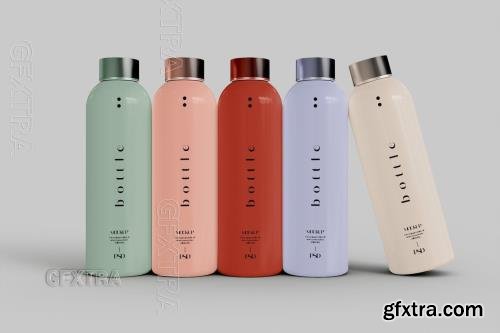 Stainless Steel Bottles Mockup 5V7A3YP