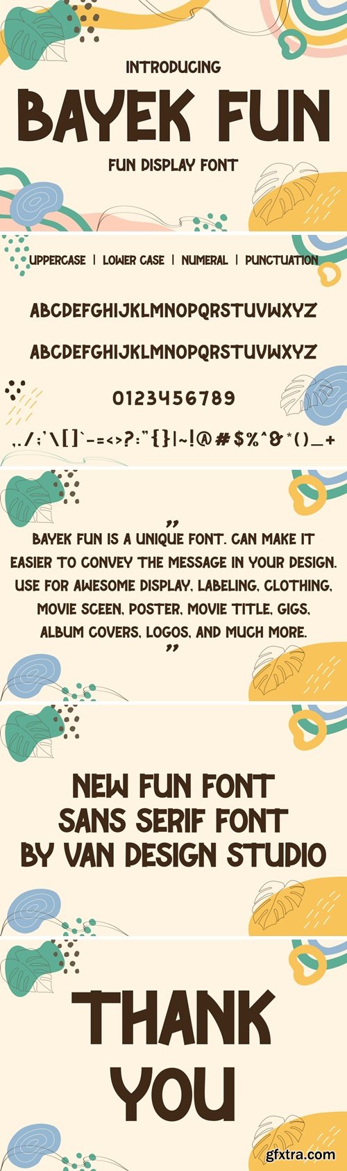 BAYEK FUN Font