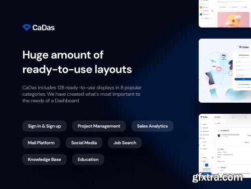 CaDas Dashboard UI Kit Ui8.net