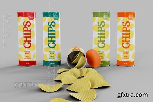 Potato Chips Packaging Mockup GNQGKUJ