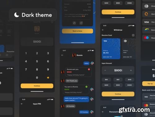 Fynance - Wallet App UI KIT Ui8.net