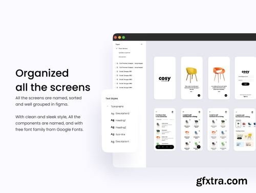 Furniture Mobile UI Kit Ui8.net