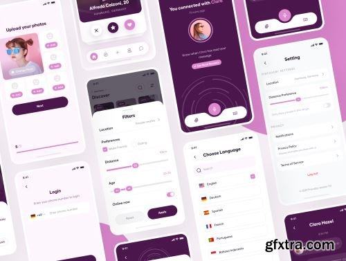 Friendzy - Dating App UI Kit Ui8.net