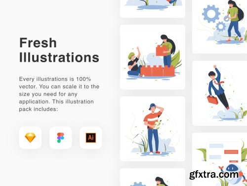 Fresh Illustrations Ui8.net