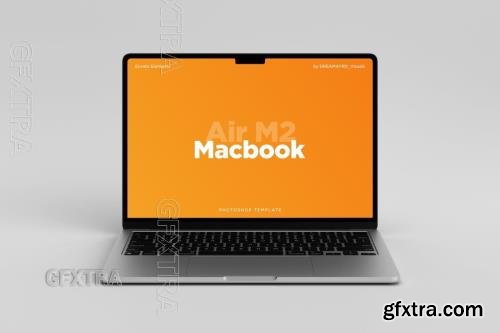 Laptop Air Front View Mockup MFSUX8U