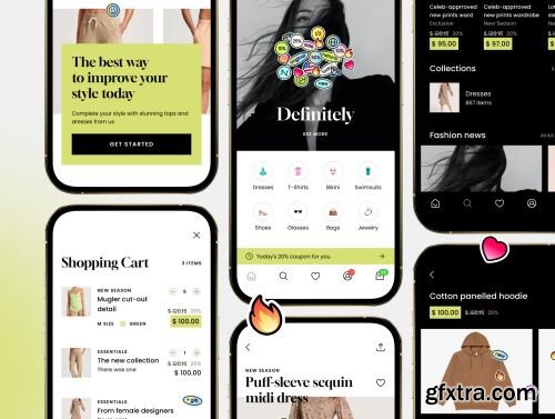 Mark Shopping App UI kit Ui8.net