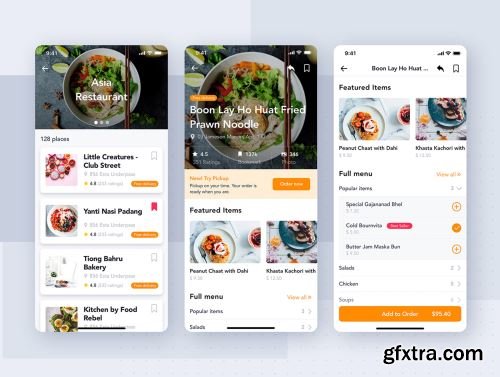 Fozzi - Food Delivery mobile app UI Kit Ui8.net