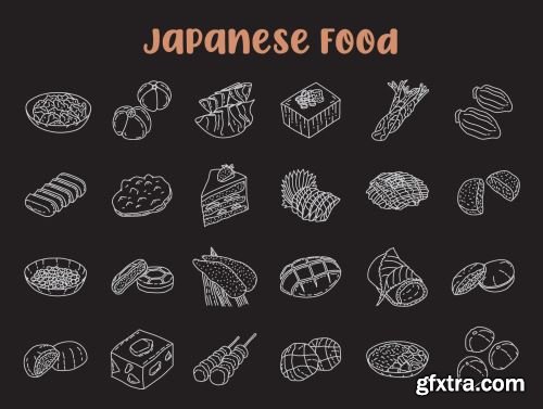 Food Illustration - Hand Drawn Icons Ui8.net