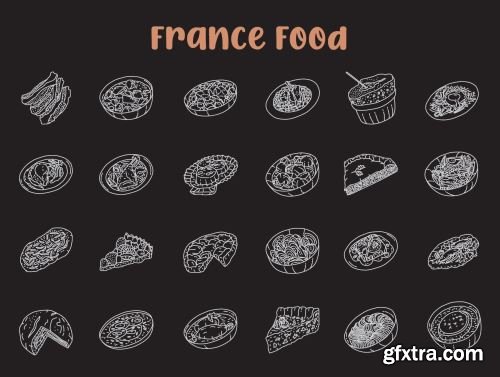 Food Illustration - Hand Drawn Icons Ui8.net