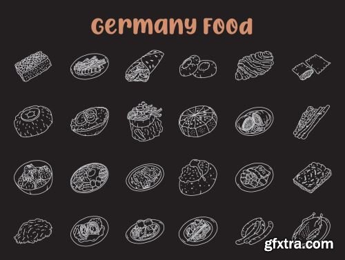 Food Illustration - Hand Drawn Icons Ui8.net