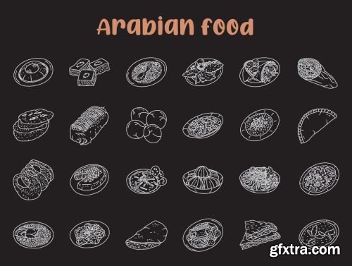 Food Illustration - Hand Drawn Icons Ui8.net