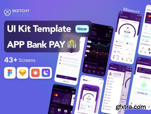 UI Design Kit APP-Banking And Payment -Moneet Ui8.net