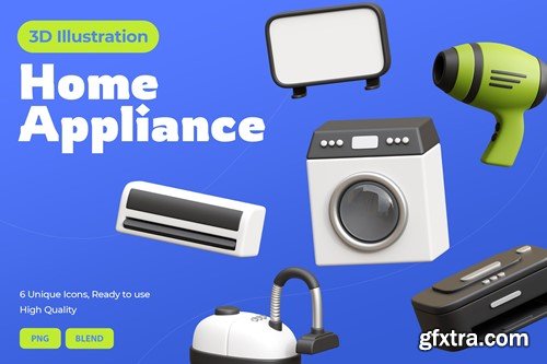 Home Appliance 3D Illustration MHTYF7A