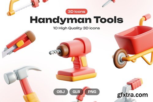 Handyman 3D Icons NH4UKL4