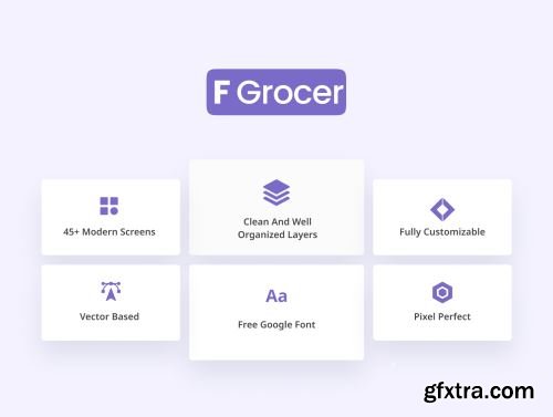 Fresh Grocer - Food Grocery App UI KIT Ui8.net
