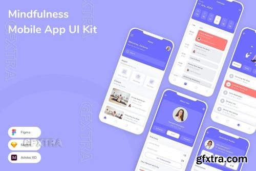 Mindfulness Mobile App UI Kit XL5VLXY