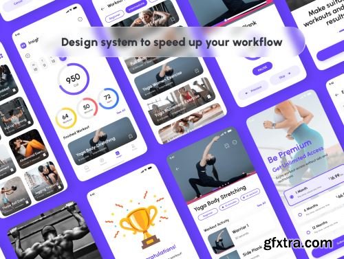 Gofit - Fitness & Workout App UI Kit Ui8.net
