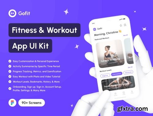 Gofit - Fitness & Workout App UI Kit Ui8.net