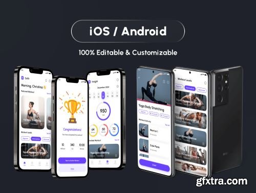 Gofit - Fitness & Workout App UI Kit Ui8.net