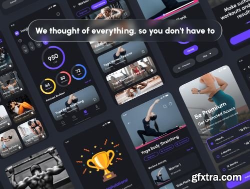 Gofit - Fitness & Workout App UI Kit Ui8.net