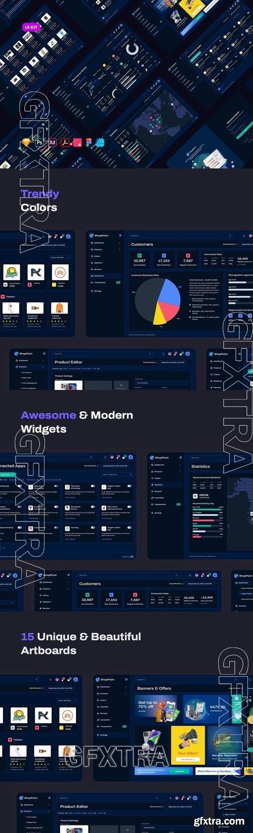 eCommerce Admin Dashboard - Dark UI VG34ZAX