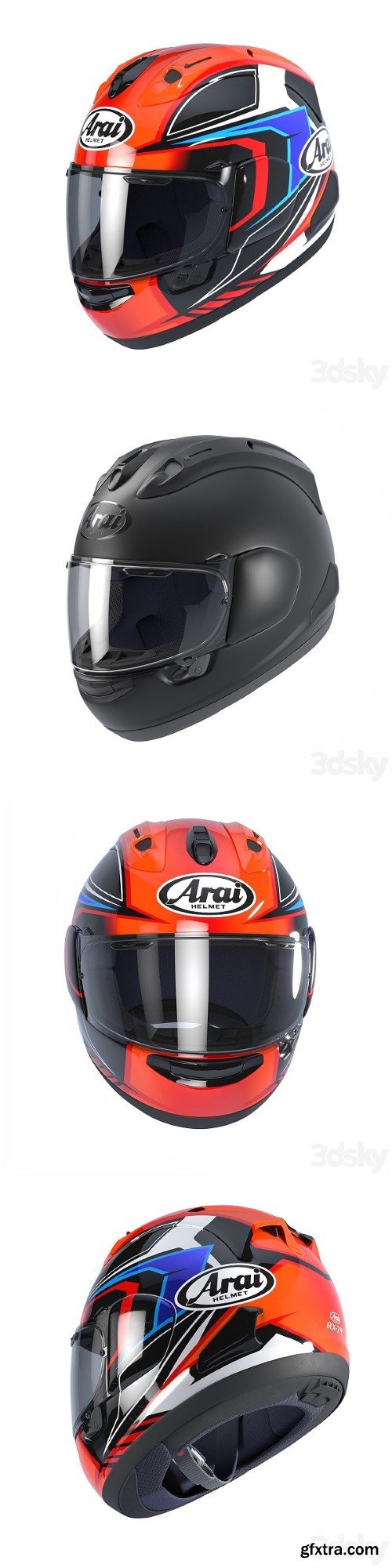 ARAI RX 7V MAZE RED