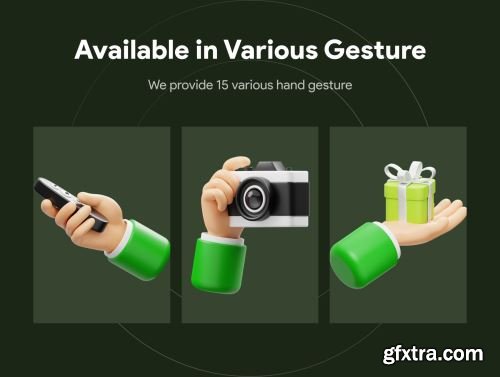 Hand Gesture 3D Icon Ui8.net