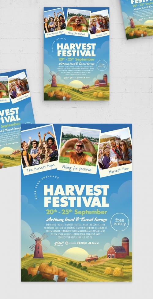 Harvest Festival Flyer Template 587040494