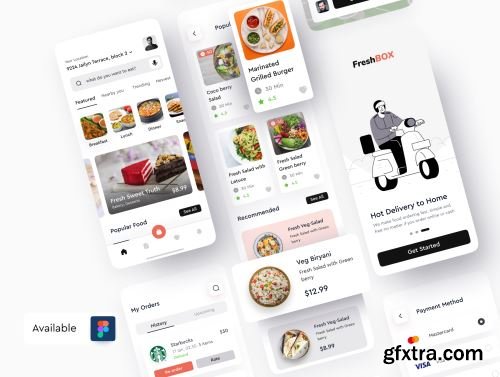 FreshBox - Premium Food Order App UI Kit Ui8.net