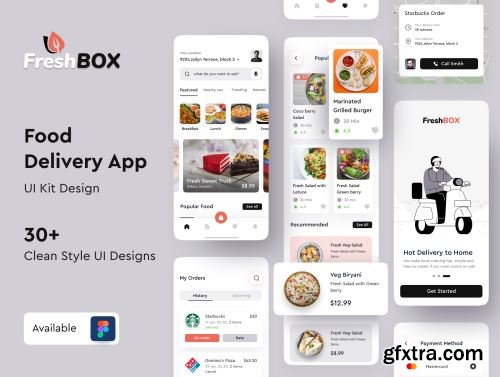 FreshBox - Premium Food Order App UI Kit Ui8.net