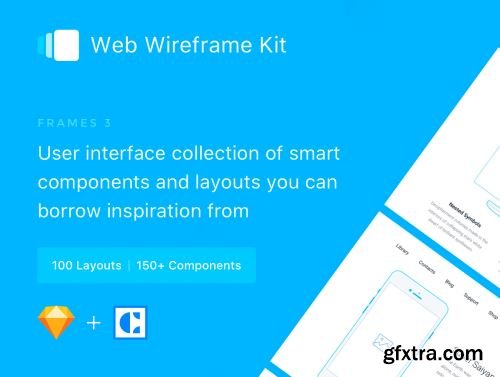 Frames 3 Web Wireframe Ui8.net