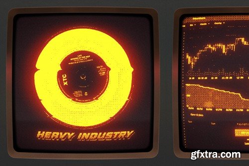 CRT Machine - Amber Red Monitor Effect QH7BTLD