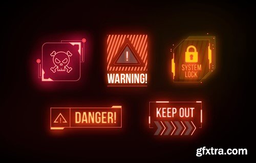 Cyberpunk Warning Signs E8VU2TV