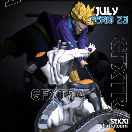 Sekai - Trunks vs Freezer diorama and Bust &ndash; 3D Print Model