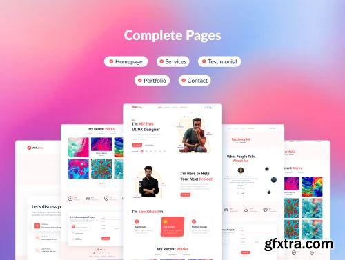 Personal Portfolio Web UI Kit Ui8.net