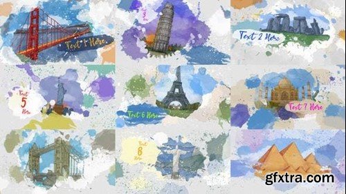 Videohive Colorful Watercolor Ink Opener 47218597