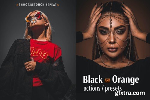 Black and Orange - Actions & Presets EQ36E69